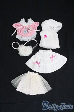 画像1: リカちゃん/OF 衣装セット(ピンクブラウス、スカート+パーカー、ピンクドットスカート) I-24-06-09-3141-TO-ZI
