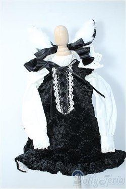 画像1: MDD/OFセット:ブラックベロア ウサギワンピ セット(oa Closet様) Y-24-08-28-234-YB-ZY