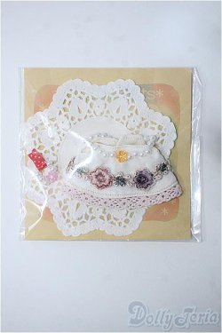 画像1: オビツ11/OF ワンピース お花刺繍アップリケ(ディーラー様) Y-24-10-02-219-YB-ZY