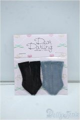 【新品】ネオブライス/OF：deardarling：クルー丈ソックスセット　ブラック系 Y-24-07-03-026-YD-ZY