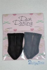 【新品】ネオブライス/OF：deardarling：クルー丈ソックスセット　ブラック系 A-24-07-10-085-NY-ZA