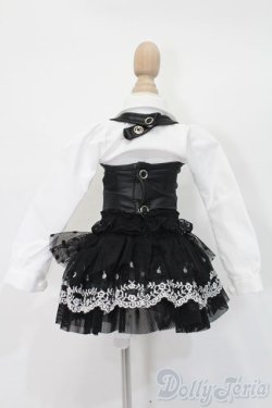 画像3: DIKADOLL/OF:1/4 red ando black stiching skirt S-24-11-10-291-GN-ZS