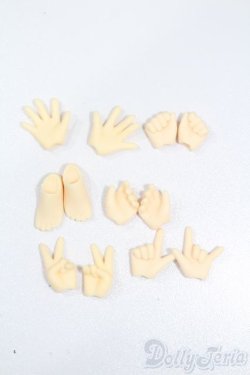 画像1: azone/ピコニーモD ハンドパーツ:手足小 ホワイト S-25-03-09-234-GN-ZS