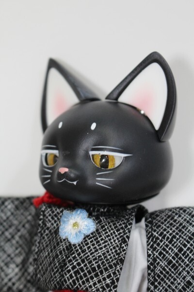 DEARMINE/豆ピカソ：NERO Ebony skin Moon cat (I230409-1009