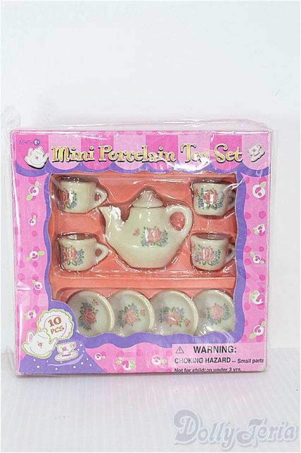 画像1: 30cmドール/mini porcelain tea set I-24-08-04-4049-TO-ZI (1)