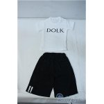 画像: SD13BOY/OF:DOLKプリントTシャツ+ハーフパンツ Y-24-08-07-257-YB-ZY