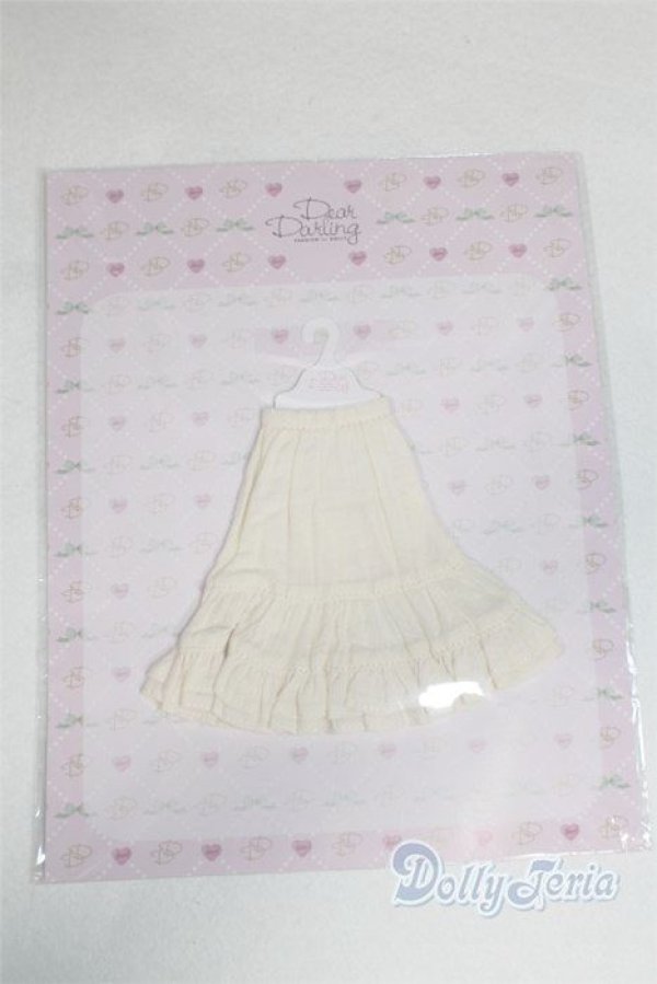 画像1: 【新品】ネオブライス/OF：deardarling：シワ加工ロングスカート：ホワイト A-24-08-21-006-NY-ZA (1)