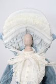 画像4: MSD/OF:Frill bonnet dress set(Indi blue):Nine9 Style製 S-24-06-16-257-GN-ZS (4)