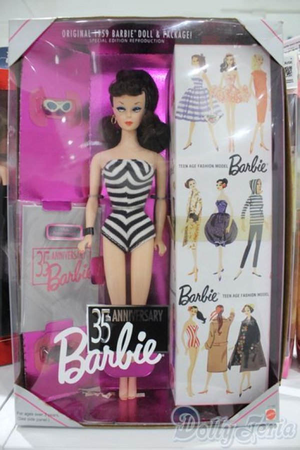 画像2: マテルバービー/Barbie 35th Anniversary Doll (Brunette Hair) Reproduction 1959 Doll & Package Special Edition S-25-03-23-012-GN-ZS (2)