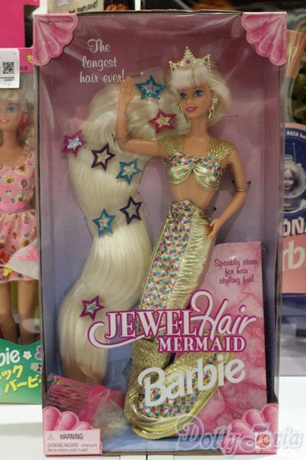 画像2: 【新宿マルイアネックス店 店頭販売商品】マテルバービー/Barbie Jewel Hair Mermaid Doll 2100150000005551-ZM (2)