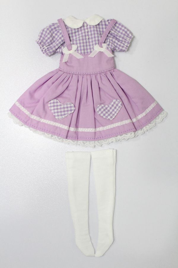 リカちゃん/OF:お人形教室ドレスセット:リトルファクトリー製 S-24-04-28-002-GN-ZS